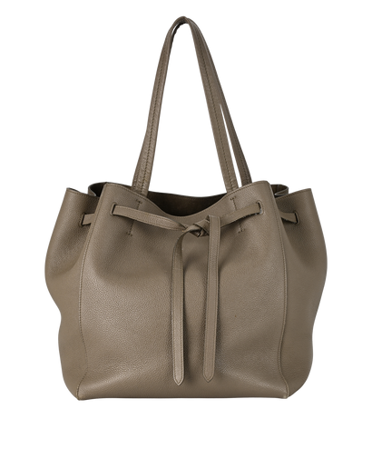 Medium Phantom Cabas, £795, Handbags, Grey, Leather, Front view